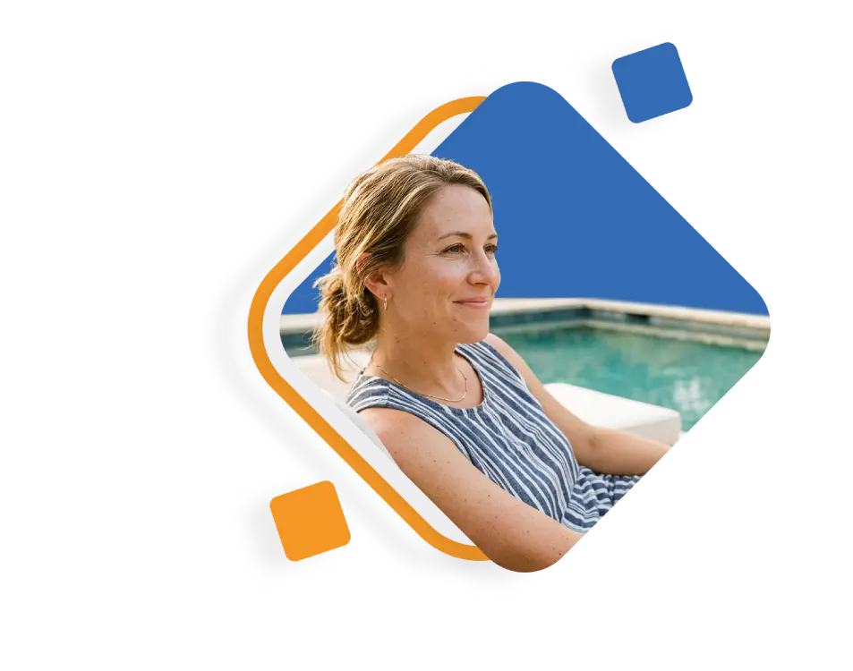 Poolie - Woman by the pool